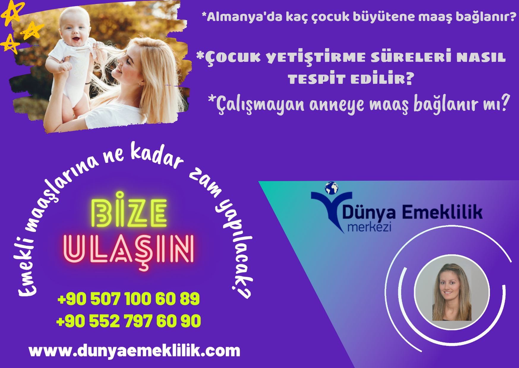Almanya da doğum yapan birçok annemiz EMEKLİLİK HAKLARINDAN habersiz!
