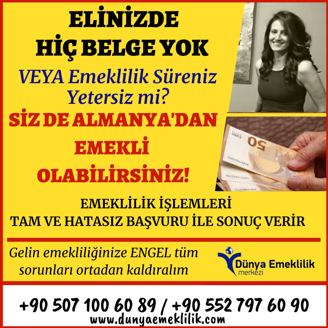 Almanya emeklilik şartları nelerdir?