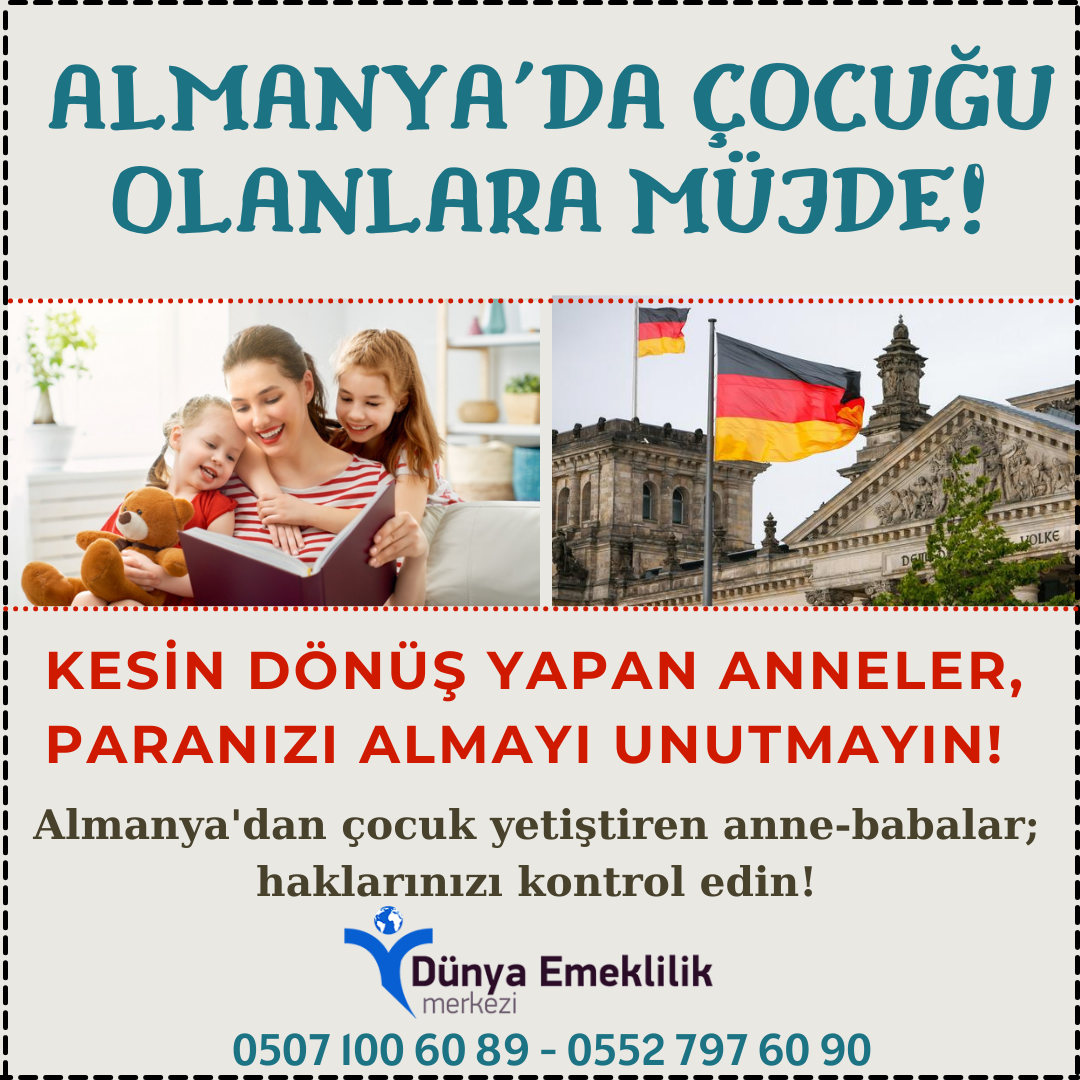 KESİN DÖNÜŞ YAPAN TÜRK KADININA EMEKLİ MAAŞI