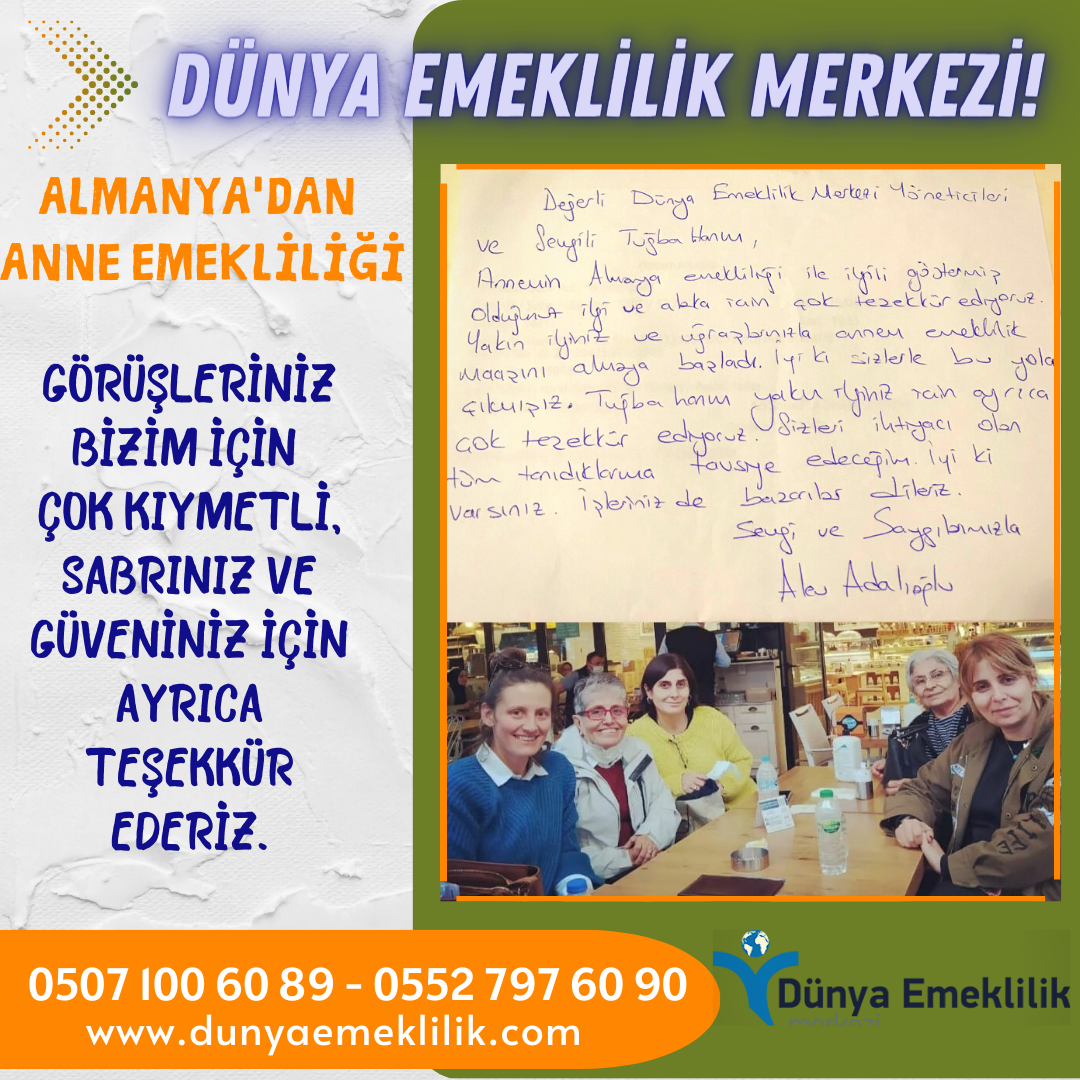 Almanyadan emekli maaşı nasıl kazanabilirsiniz?