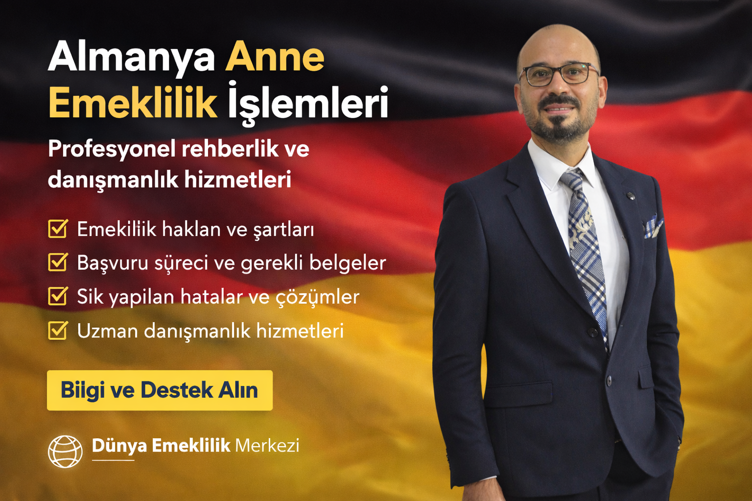 Almanya Anne Emeklilik İşlem Süreci Bilgilendirme Metni