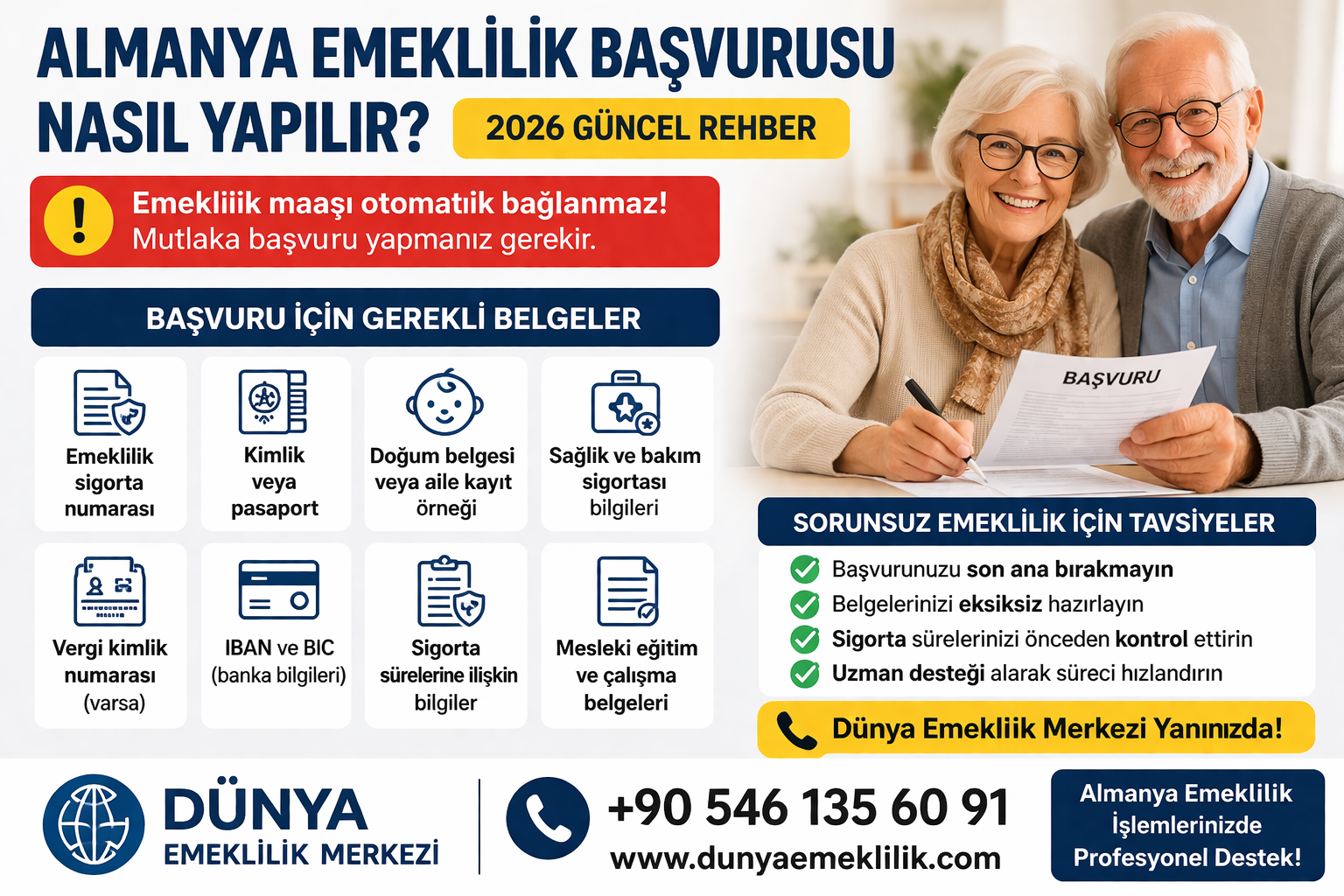 Almanya Emeklilik Başvurusu Nasıl Yapılır? (2026 Güncel Anlatım)