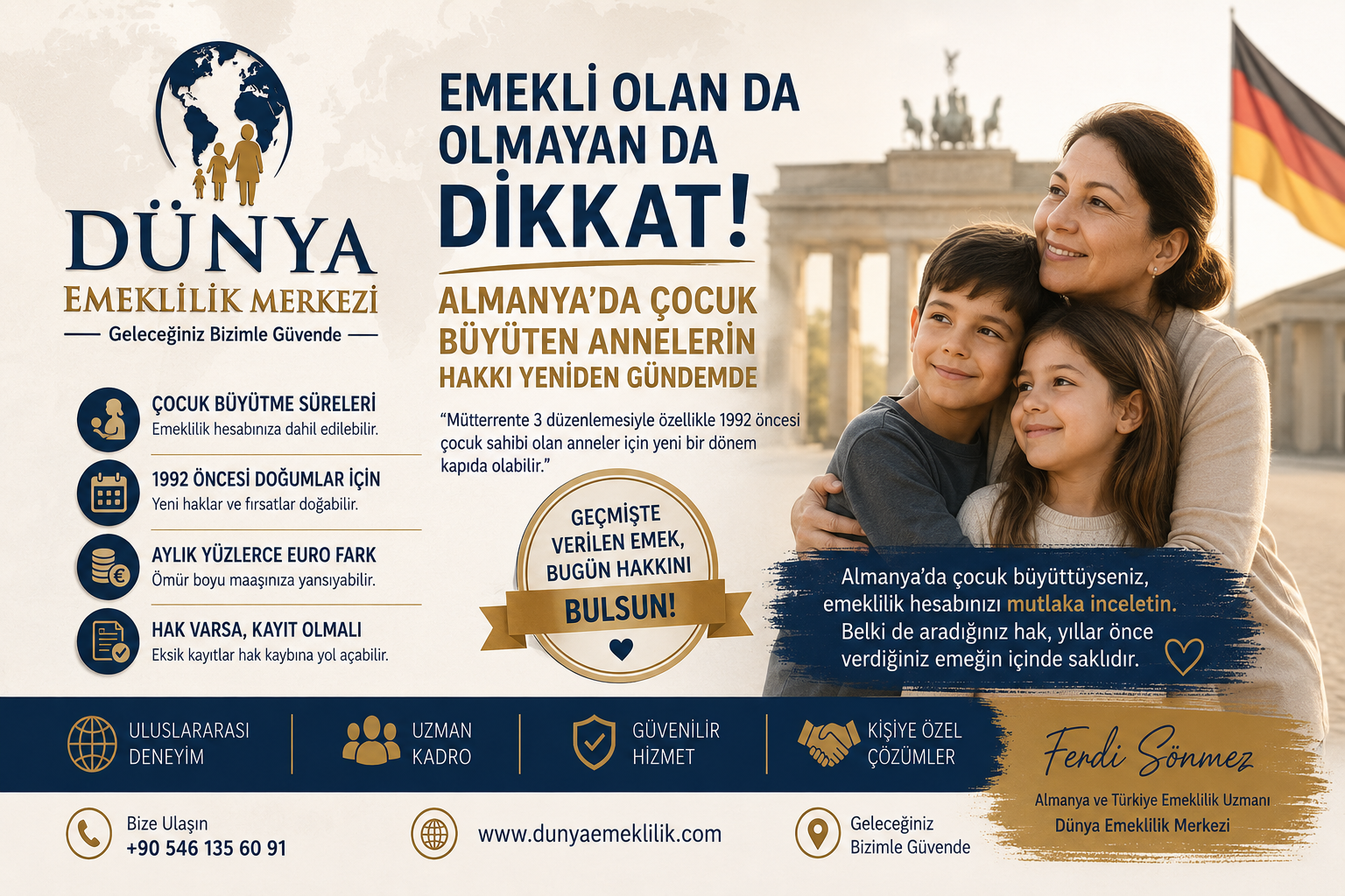 Emekli Olan da Olmayan da Dikkat! Almanya’da Çocuk Büyüten Annelerin Hakkı Yeniden Gündemde